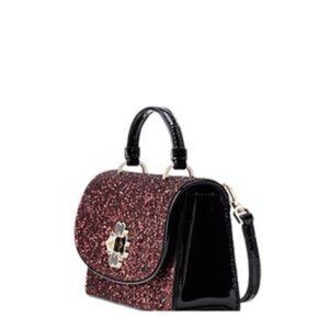 Kate Spade Black Cherry Glitter Crossbody Bag NWT